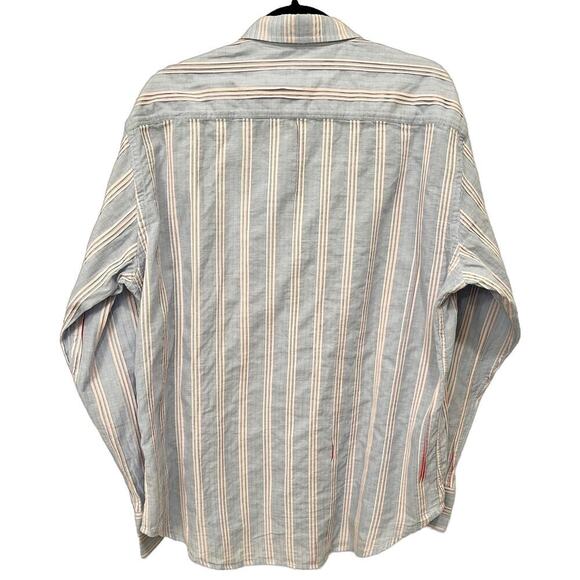 Robert Graham Pink Striped Long‎ Sleeve Buttoned Down Shirt Men’s XL - Picture 5 of 6